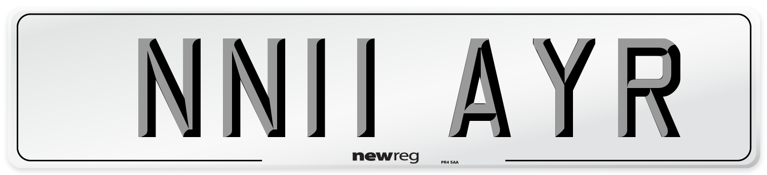 NN11 AYR Number Plate from New Reg